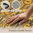 thumbnail image 6 of ODIKA Guitar Ornamental Music Theme Symmetrical Grid Layout Rock Vintage for Home Office, Hallway, Laundry Room, Non-Slip Chair-Friendly, 6 of 7