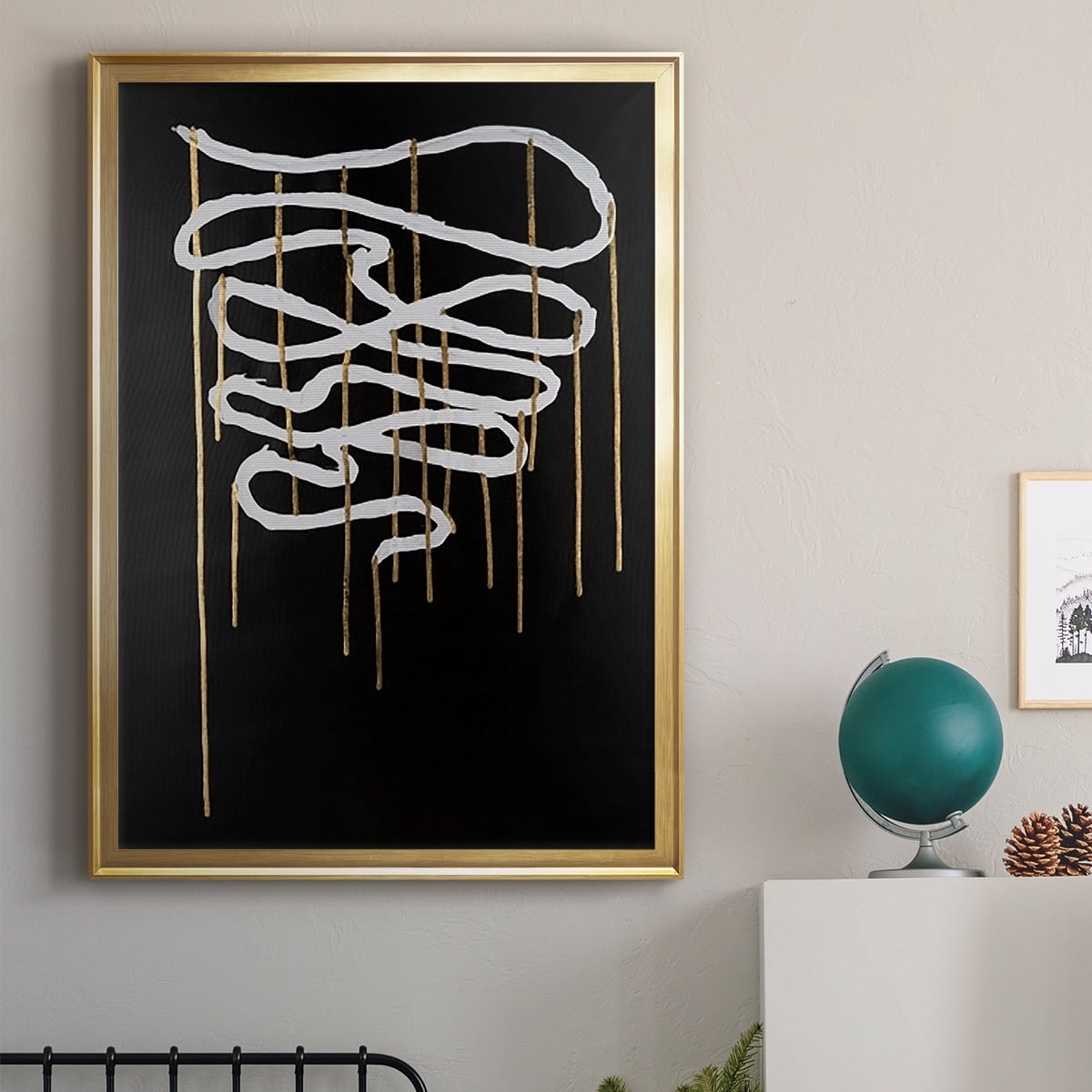 Weeping Ribbon II Premium Framed Print, in Gold, Black, or Silver - Ready to Hang