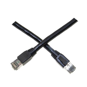CableWholesale Cat8 Black S/FTP Ethernet Patch Cable, Molded Boot, 40Gbps - 2000MHz, 4-Pair 24AWG Copper, RJ45 Male, 6 inch