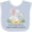 Blue and White, variant on Inktastic I'll Never Forget That My Great Grandma Loves Me Elephants Boys or Girls Baby Bib