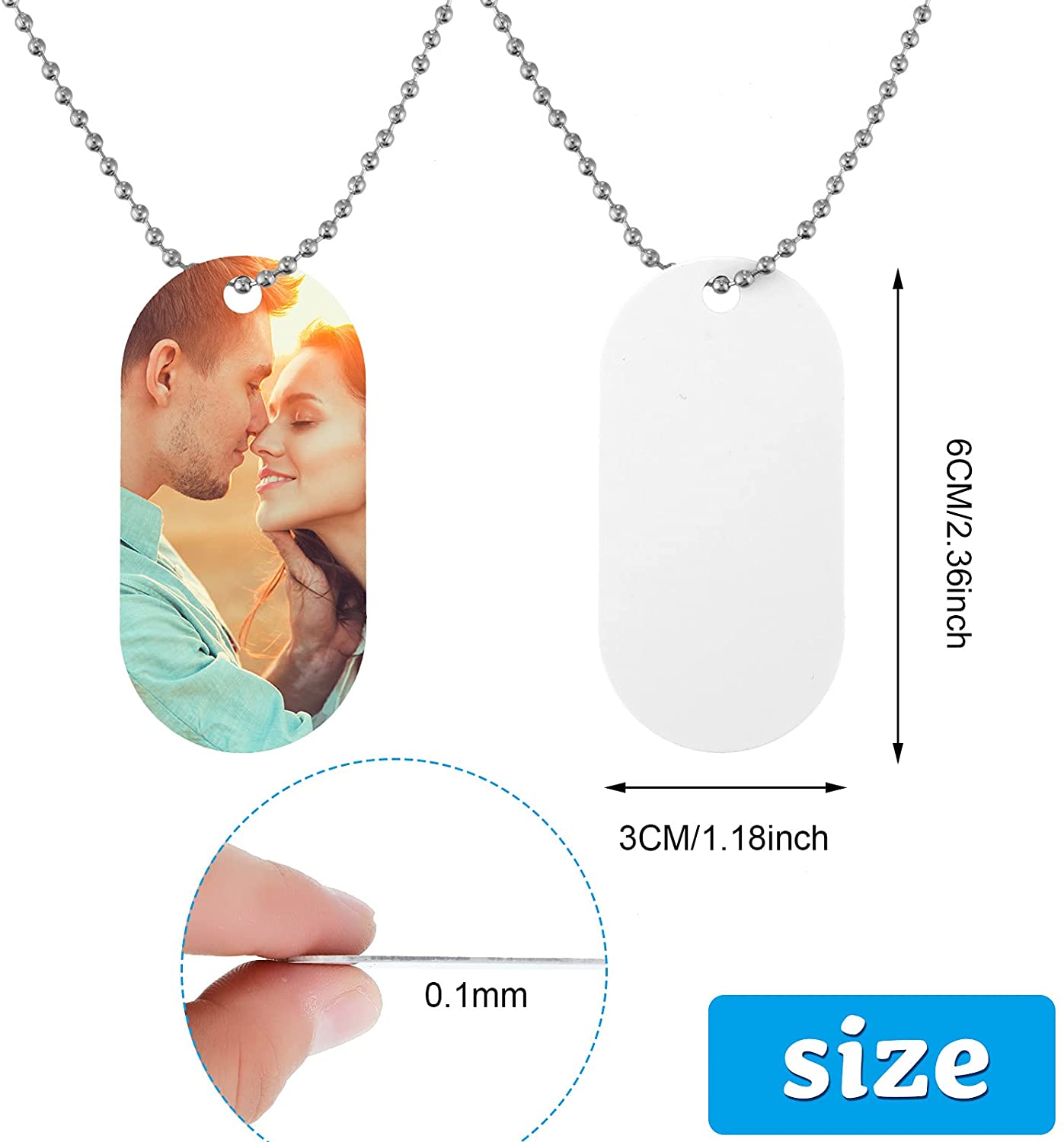 Sublimation Stamping Blank Dog Tag 