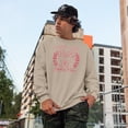 thumbnail image 2 of Pink Candy Cane Christmas Club, Merry Christmas Art, Sand Crewneck Sweatshirt, Large, 2 of 2