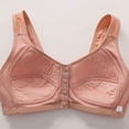 thumbnail image 7 of COMVALUE Bras for Older Women Front Closure Push Up Wireless Bra Comfortable Convenient Front Button Bra (Pink, XXL/44), 7 of 7
