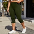 thumbnail image 7 of Maean Women's Capris Leggings Workout Athletic Elastic Waist Yoga Pant Casual Solid Color Pants, 7 of 7