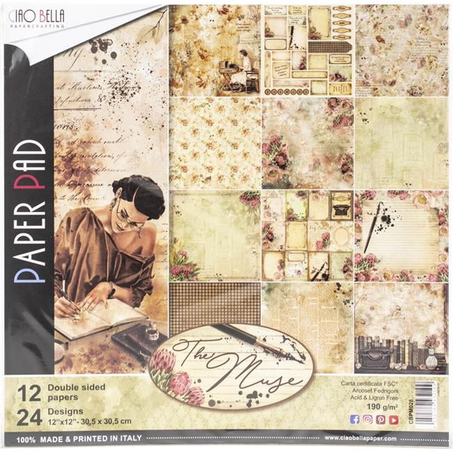 Ciao Bella Double-sided Paper Pack 90lb 6/"x6/" 24//pkg-time For Home 12