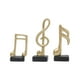 thumbnail image 1 of 3 piezas de notas musicales nórdicas, estatuas, esculturas, artesanías, figuras, símbolo musical Oro, 1 of 7