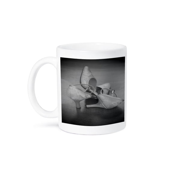 Vintage Lace Wedding Shoes, 11oz Mug
