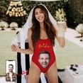 thumbnail image 2 of MKLEKYY Trajes De Baño Mujer Completo Women Fashion Diy Letter Print Piece Swimsuit Sexy Bikini Swimwear Bathing Sleeveless Backless Swimsuit 651, 2 of 3