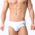 thumbnail image 6 of XDZJLR Swim Briefs Men Briefs For Swimming Beach Quick Drying Sports Briefs For Men Comfy Beachwear White, 6 of 9