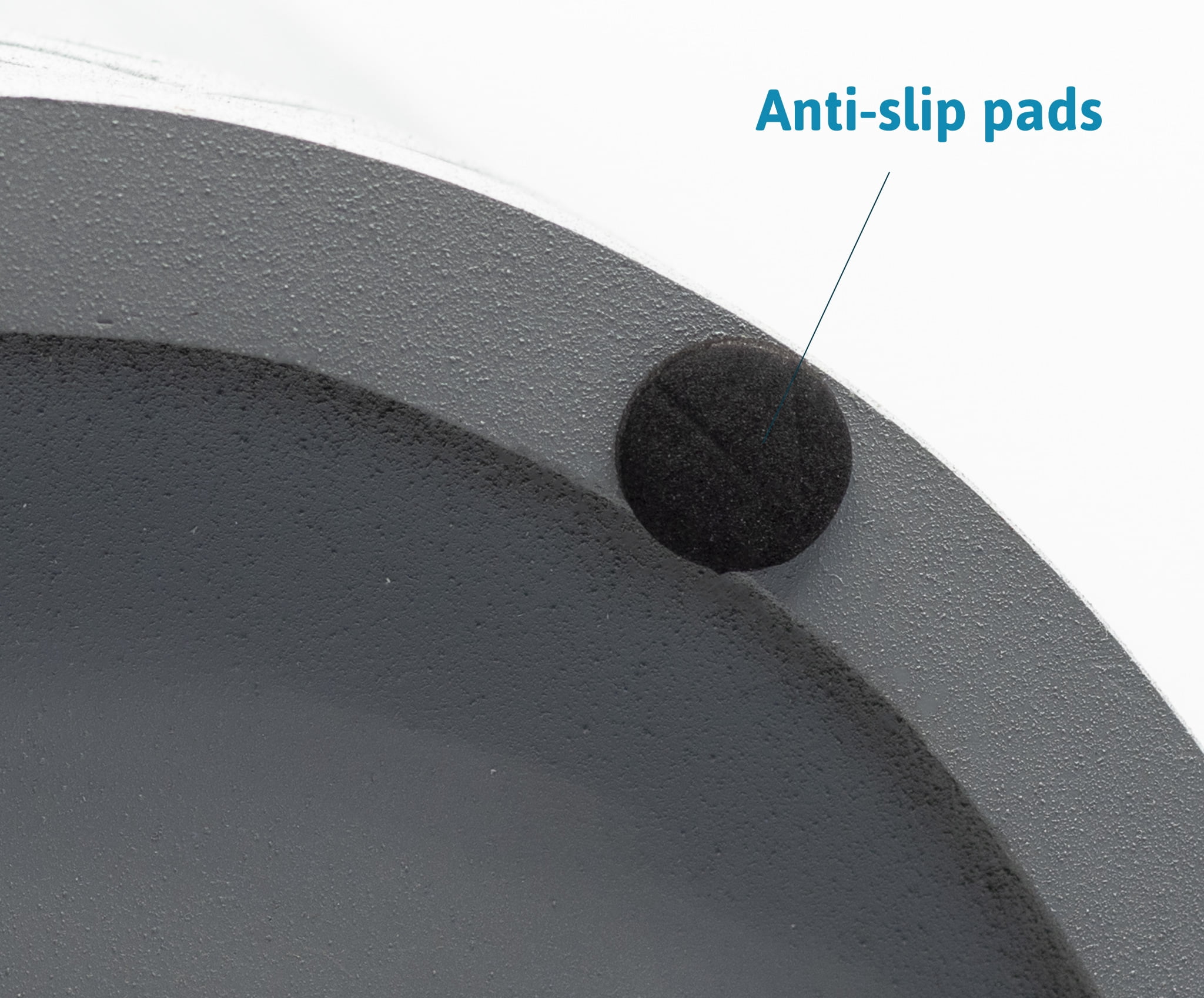 Pet Junkie Santa Fe Elevated Large Polyresin Dog Food & Water Bowl with Stainless Steel Dish for Dogs, Icy Gray