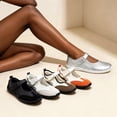 thumbnail image 5 of HOBIBEAR Women's Mary Jane Sneakers Retro German Trainer Style Flats Balletcore Comfortable Walking Shoes for Work Casual, 5 of 6