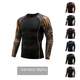 thumbnail image 2 of 2024pro Nueva camiseta de manga larga estampada para entrenamiento de baloncesto y carrera, transpirable, de secado rápido y ajustada para hombre, 2 of 5