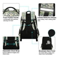 thumbnail image 4 of FORMRS Unisex Backpack Elementary School Travel Bookbag with Reflective Stripes, Beige Floral, 4 of 7
