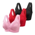 thumbnail image 1 of WILLBEST Brasieres De Mujer Sujetador De Mujer Con Hebilla Frontal, Borde De Encaje, Sin Aro De Acero, Ajuste Sin Costuras, Para Yoga, Dormir, Talla Grande 623, 1 of 3