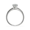thumbnail image 2 of 0.70 Carat Excellent Pear Cut Natural Diamond Beautiful Solitaire with Accents Bridal Ring for Bride Solid 14K White Gold Size 5, 2 of 6