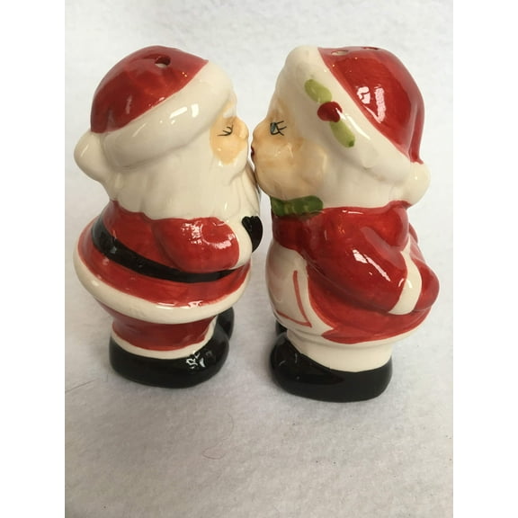 Christmas Mr. and Mrs. Santa Claus Salt and Pepper Shakers