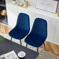 thumbnail image 2 of NORDICANA Armless Dining Chair Set of 4,Modern Living Room Chair High Back Side Chair Armless Space Saving Accent Chair with Durable Metal Legs for Kitchen,Home,Office, 2 of 7