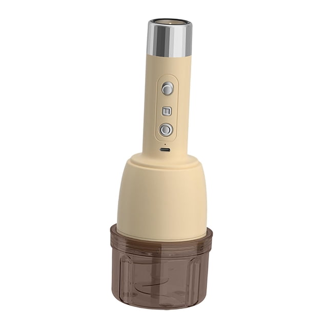 Picadora Eléctrica de Alimentos Compacta con Minipicadora de Ajo Procesador de Carne Mezclador Recargable y Función de Sellado al Vacío Adecuada para Cocinar en Casa9cmx9cmx25.2cm