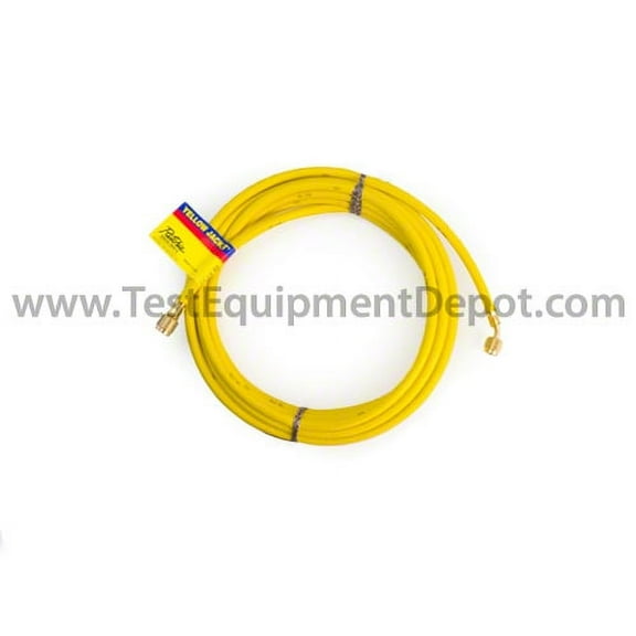 Yellow Jacket 21125 25', Yellow, Hav Standard Fitting, Plus II 1/4" Charging Hose Hose
