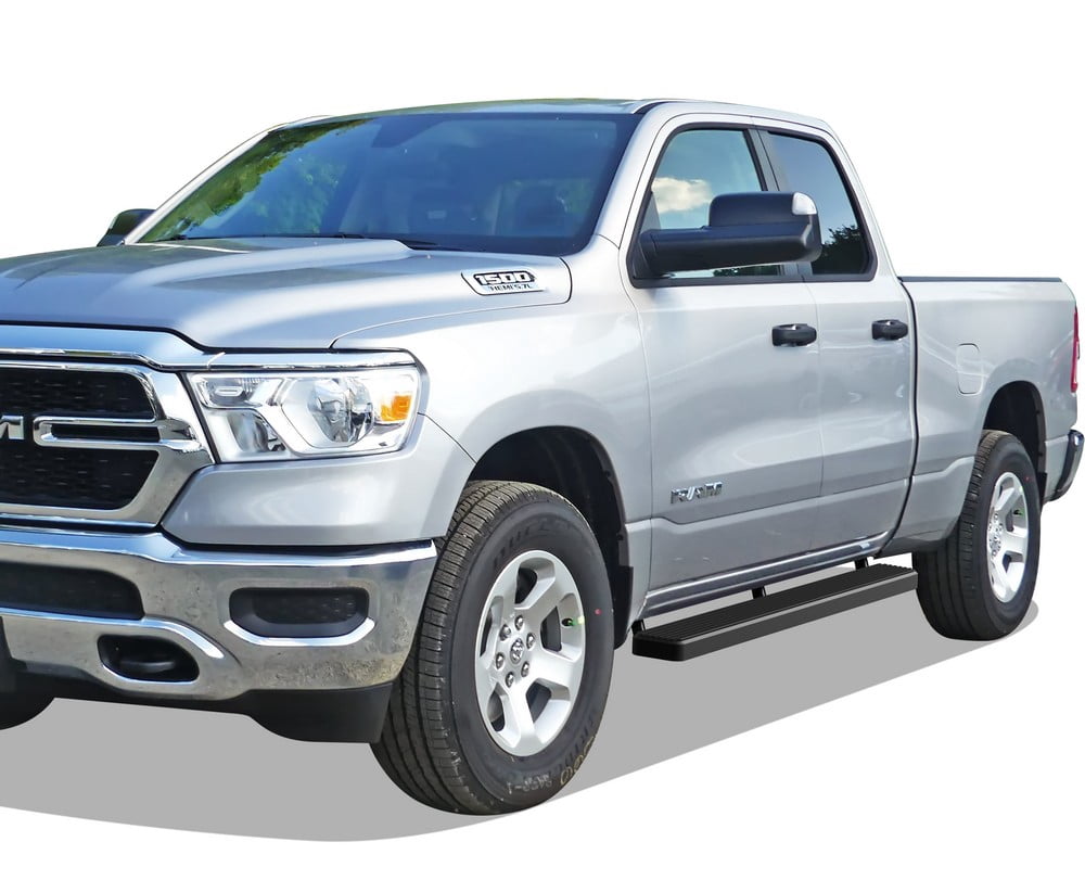 APS Running Boards 5 inches Matte Black Compatible with Ram 1500 2019-2026 Quad Cab for New Body Style Only (Exclude 19-24 Ram 1500 Classic) Stainless Steel (Nerf Bars Side Steps Side Bars)