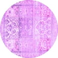 thumbnail image 1 of Ahgly Company Indoor Round Persian Purple Traditional Area Rugs, 4' Round, 1 of 4