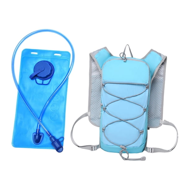 Chaleco de hidratación para correr, , versátil, con bolsillo, mochila de hidratación para maratón, escalada, ciclismo, senderismo y rutas de Azul
