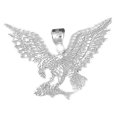 thumbnail image 1 of 18K White Gold Eagle Pendant - 34 mm, 1 of 3