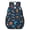 Navy Pattern, variant on Football and Golfball Blue Pattern 17" School Backpacks for Teens,Waterproof Oxford Fabric,S-Shape Padded Straps for School,Travel,Hiking,Camping