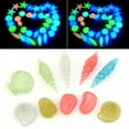 thumbnail image 3 of NIBOLOG 10Pcs Fish Tank Garden Parterre Decor Glow in the Dark Fluorescent Pebble Stones, 3 of 8