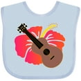 thumbnail image 3 of Inktastic Ukulele Hawaiian Music Girls Baby Bib, 3 of 4