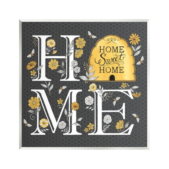 Hive Pattern Sweet Home Botanicals Animals & Insects Graphic Art Unframed Art Print Wall Art