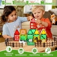 thumbnail image 3 of Magnetic Tiles, Farm Animal 46PCS Magnetic Blocls, STEM Montessori Education Toy for Boys Girls, Magnetic Construcion Toys for Toddler 3-6 Year Old, 3 of 9