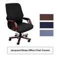 thumbnail image 1 of Piccocasa Waterproof Jacquard Office Chair Covers Swivel Armchair Black Large, 1 of 7