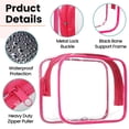 thumbnail image 3 of Clear Toiletry Bag with Zipper Clear Toiletry Bag Travel Clear Toiletry Bag, 3 of 5