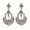 As the picture, variant on Anvazise Women Flower Chandelier Earrings Acrylic Rhinestone Faux Pearl Ear Stud Jewelry