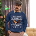 thumbnail image 5 of Christmas Sweatshirt, Santa's Favorite Rugby Coach Christmas Sweatshirt, Ugly Holiday Sweatshirt, Xmas Gift for Coaches & Mentors, 5 of 5