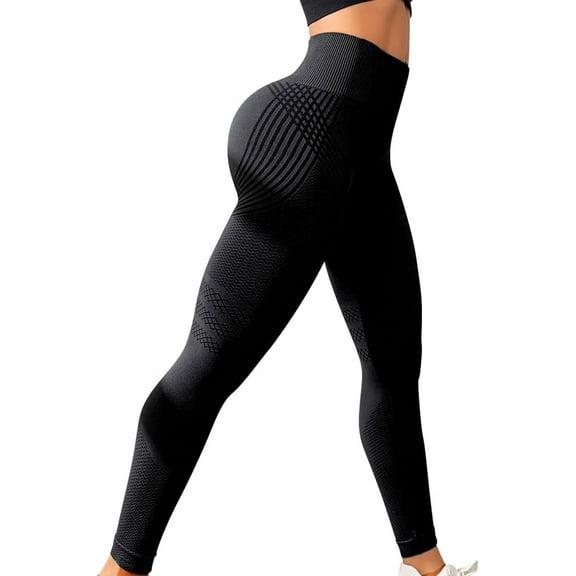 WUUJIPAI Womens 3D Compression Leggings, Slimming Anti Cellulite Leggings High Waist Push Up Yoga Sport Pants for Gym Sessions