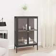 thumbnail image 1 of vidaXL Buffet Anthracite 75x35x105 cm Acier et Verre, 1 of 5