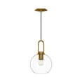 thumbnail image 2 of PD601608BNCL-Alora Lighting-Soji - 1 Light Pendant-12.5 Inches Tall and 7.88 Inches Wide-Brushed Nickel Finish-Clear Glass Color   -Traditional, 2 of 5