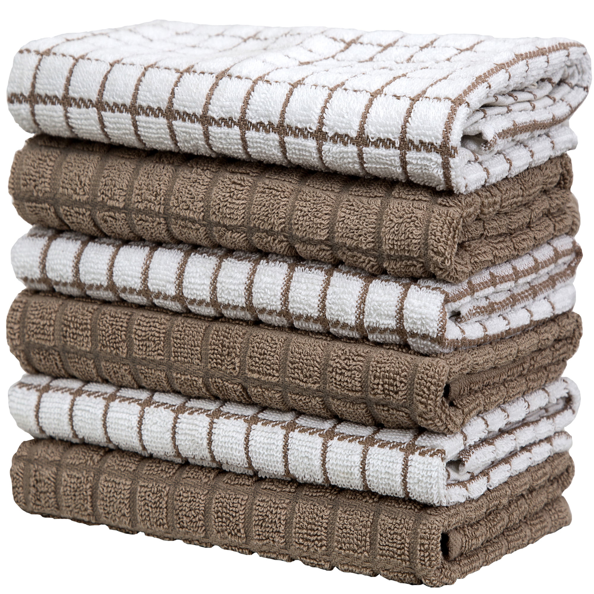 Casa De Lan Cotton Kitchen Towels Set of 3 Basket Weave - 100% Ring Spun  Cotton - Multipurpose Super Soft Absorbent Dish Towels - Tea Towels 