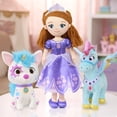 thumbnail image 6 of Disney Jr. Sofia the First Deluxe Large Plush Sofia Doll, 13.5-inch Soft Craft-Style Princess Plush with Yarn Hair and Embroidered Details, Ages 3+, 6 of 6