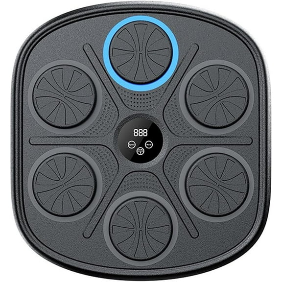 RKXQT Music Boxing Machine, Wall Mounted, Bluetooth Boxing Training Punching Equipment (Black)