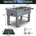 RayChee 55" Foosball Table, Soccer Game Table Football Arcade with Leg