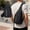 Black BK, variant on Unisex Crossbody Sling Bag Waterproof Oxford Single Shoulder Backpack Chest Pack with Multiple Pockets Headphone Port for Hiking Travel Commuting Cycling Daily Use
