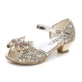 thumbnail image 1 of Girls High Heel Children's Princess Sandals Bowknot Children's Crystal Heel, 1 of 1