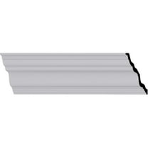 3 7/8"H x 3 7/8"P x 5 1/2"F x 94 1/2"L Dublin Traditional Crown Moulding