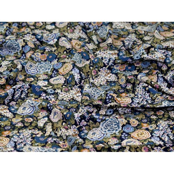 Liberty London Elysian Day Kensington Silk Crepe de Chine Fabric - per yard
