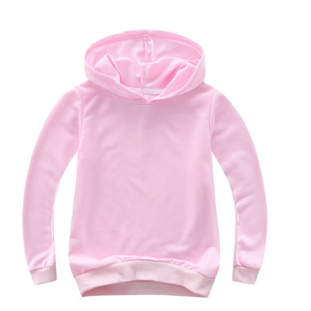 

Kids Clothing Toddlers Kids Baby Boys Girls Hooded Solid Thick Coat Sweatshirt Pullover