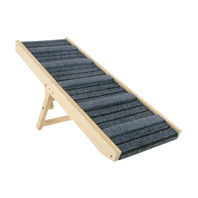 TISHITA Rampe pour Chien Réglable Pliable avec Tapis de Traction Échelle pour Canapé Voiture