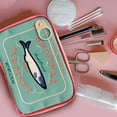 thumbnail image 4 of ajkijo Canned Sardines Makeup Bag, Funny Sardine Tin Fish Cosmetic Bag, Creative Cute Makeup Bag Kawaii Pencil Case Pouch, Make up Pouch for Women Light Blue, 4 of 5